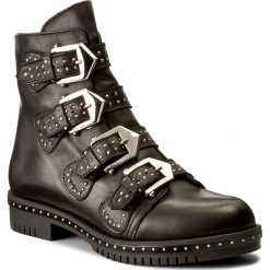 Botki CARINII - B4200 E50-000-PSK-C50. Czarne buty zimowe damskie Carinii, ze skóry, na obcasie. W wyprzedaży za 279,00 zł.