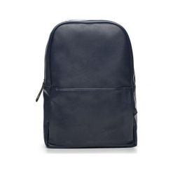 Granatowy elegancki plecak miejski Solier ADVENTURE. Czarne plecaki męskie marki Solier, ze skóry ekologicznej, eleganckie. Za 189,00 zł.