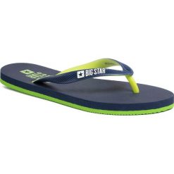 Japonki BIG STAR - FF274A312 Navy. Niebieskie klapki damskie BIG STAR, bez wzorów, z tworzywa sztucznego, bez obcasa. Za 49,00 zł.
