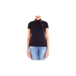 Koszulki polo z krótkim rękawem Fred Perry G3600. Niebieskie koszulki damskie Fred Perry, bez wzorów, polo, z krótkim rękawem. Za 379,69 zł.