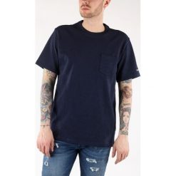 Converse Koszulka Niebieski. Niebieskie podkoszulki męskie Converse, s, bez wzorów, z bawełny, z krótkim rękawem. Za 171,95 zł.