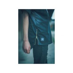 Mesh Tee. Czarne t-shirty męskie Back to black, s, z nadrukiem, z bawełny, klasyczne, z klasycznym kołnierzykiem. Za 41,65 zł.