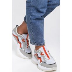 Pomarańczowe Sneakersy Lilith. Pomarańczowe buty sportowe damskie Renee, bez wzorów, sportowe. Za 99,99 zł.