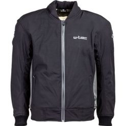 Kurtki męskie bomber: W-TEC Kurtka motocyklowa męska soft-shell NF-2753 czarno-szara r. 3XL (11980-3-3XL)