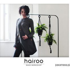 Long Boogi Bag grafitowa / torebka hobo / boho. Szare torebki klasyczne damskie Pakamera, bez wzorów, boho, bez dodatków. Za 190,00 zł.