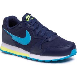 Buty NIKE - MD Runner 2 (GS) 807316 415 Midnight Navy/Laser Blue. Niebieskie buty sportowe damskie Nike, bez wzorów, ze skóry, sportowe, nike md runner. Za 189,00 zł.