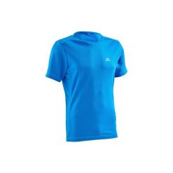 Koszulka do biegania krótki rękaw RUN DRY męska. Niebieskie koszulki sportowe męskie marki ARTENGO, m, z elastanu. Za 14,99 zł.