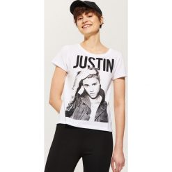 T-shirty damskie: T-shirt justin bieber - Biały