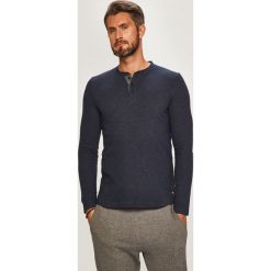 Tom Tailor Denim - Sweter. Szare swetry męskie TOM TAILOR DENIM, s, bez wzorów, z bawełny, bez kołnierzyka, bez kaptura. W wyprzedaży za 99,90 zł.