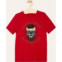 Jack & Jones - T-shirt dziecięcy 140-176 cm. Szare t-shirty chłopięce Jack & Jones, z nadrukiem, z bawełny, bez rękawów. Za 59,90 zł.