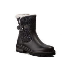 LASOCKI WE129. Czarne botki damskie Lasocki, ze skóry, bez obcasa, bez zapięcia. Za 299,99 zł.