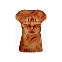Cat from Cheshire women's t-shirt. Brązowe t-shirty damskie marki Mars from venus, s, bez wzorów, bez kołnierzyka. Za 101,40 zł.