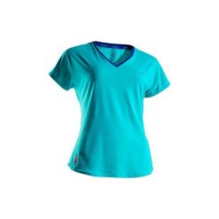 Koszulka tenisowa TS Soft 500 damska. Białe t-shirty damskie ARTENGO, bez wzorów, z elastanu, sportowe, z dekoltem na plecach. Za 34,99 zł.