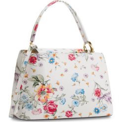 Torebka CREOLE - K10518 Kwiaty Biały. Białe torebki klasyczne damskie marki Creole, w kwiaty, ze skóry, na ramię. Za 249,00 zł.