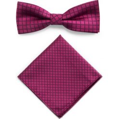 Mucha z poszetką MUA0001273. Muszki męskie Giacomo Conti, w kratkę, z mikrofibry, eleganckie. Za 69,00 zł.