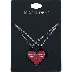 Naszyjniki damskie: Blackheart Player Naszyjnik czarny/czerwony