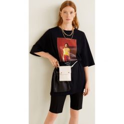 Mango - T-shirt Grafi. Białe t-shirty damskie Mango, s, z nadrukiem, z bawełny, z okrągłym kołnierzem. Za 69,90 zł.