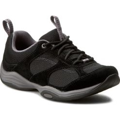 Półbuty CLARKS - Inwalk Air 261012944 Black Sde. Czarne półbuty damskie Clarks, na co dzień, bez wzorów, ze skóry, bez obcasa, na płaskiej podeszwie, bez zapięcia. W wyprzedaży za 199,00 zł.