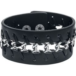 Bransoletki męskie: Braided Chain Leather Bracelet Bransoletka skórzana standard