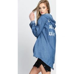 Bluzy damskie: Ciemnoniebieska Bluza Rebuild