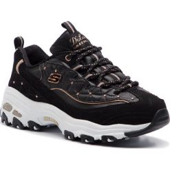Sneakersy SKECHERS - D'lites Glamour Feels 13087/BKRG Black/Rose Gold. Czarne półbuty damskie Skechers, ze skóry ekologicznej. W wyprzedaży za 209,00 zł.