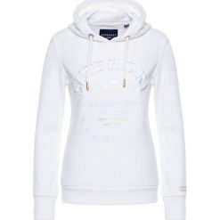 Bluza Superdry Applique Serif Hood W2010098A. Białe bluzy damskie Superdry, bez wzorów, z bawełny, bez rękawów, bez kaptura. Za 339,00 zł.