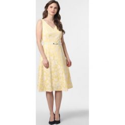 Comma - Sukienka damska, żółty. Żółte sukienki damskie comma, bez wzorów, eleganckie, bez kołnierzyka, bez rękawów. Za 649,95 zł.