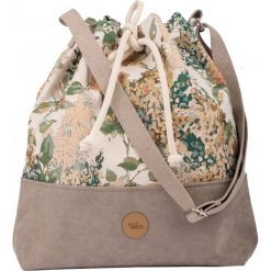 Torebka worek "BUCKET BAG", kolor taupe bloom. Torebki worki damskie me&BAGS, w paski, z tkaniny, na ramię, duże, bez dodatków. Za 219,00 zł.