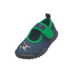 Playshoes Boys Buty Aqua Pirat kolor marine - niebieski. Niebieskie buciki niemowlęce chłopięce marki Playshoes, na lato. Za 49,00 zł.