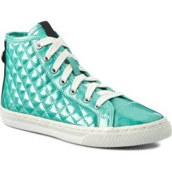 Sneakersy GEOX - D New Club A D4258A 000HI C3003 Watersea. Zielone sneakersy damskie Geox, z gumy. W wyprzedaży za 239,00 zł.