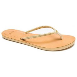 Rip Curl Japonki Damskie Luna 36 Złoty. Żółte klapki damskie Rip Curl, bez wzorów, bez obcasa. Za 133,00 zł.