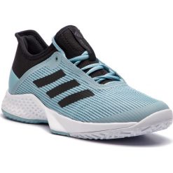 Buty adidas - adizero Club CG6343 Cblack/Cblack/Ashgre. Niebieskie buty sportowe męskie Adidas, z tworzywa sztucznego, bez zapięcia, tenisowe. Za 279,00 zł.