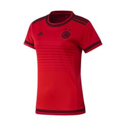 KOSZULKA ADIDAS DFB WOMAN (S90315). Czerwone bluzki damskie marki Adidas, s, z poliesteru, z krótkim rękawem. Za 101,99 zł.