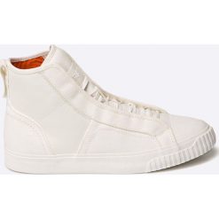 G-Star Raw - Trampki. Białe trampki i tenisówki damskie marki G-Star RAW, bez wzorów, z materiału, bez zapięcia. W wyprzedaży za 269,90 zł.