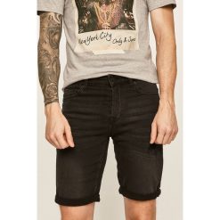 Only & Sons - Szorty jeansowe. Czarne spodenki i szorty męskie Only & Sons, bez wzorów, z elastanu, casualowe. Za 149,90 zł.