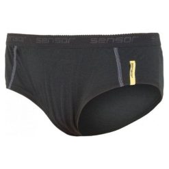Sensor Majtki Merino Wool Black S. Czarne bokserki damskie marki Sensor, s, z wełny. W wyprzedaży za 50,00 zł.