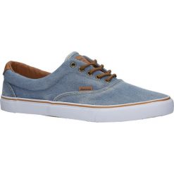 Niebieskie trampki jeansowe sznurowane American LH-18-NJ04-3/4. Niebieskie trampki męskie American, z jeansu, na sznurówki. Za 49,99 zł.