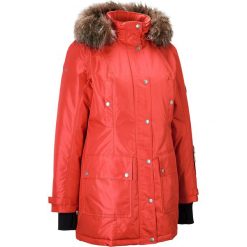 Kurtka funkcyjna outdoorowa z kapturem bonprix cynamonowo-brunatny. Czerwone kurtki damskie bonprix, s, w paski, z poliesteru, z kapturem. Za 269,99 zł.