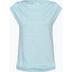 Calvin Klein Womenswear - T-shirt damski z dodatkiem lnu, niebieski. Niebieskie t-shirty damskie marki Calvin Klein Womenswear, xl, w paski, z bawełny, bez kołnierzyka. Za 269,95 zł.
