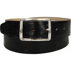 Pasek - 8889 PEL NERO. Czarne paski damskie Venezia, w paski, ze skóry. Za 129,00 zł.