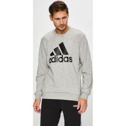 Adidas Performance - Bluza. Szare bluzy męskie adidas Performance, m, z nadrukiem, z bawełny, z okrągłym kołnierzem, bez rękawów, bez kaptura. W wyprzedaży za 159,90 zł.