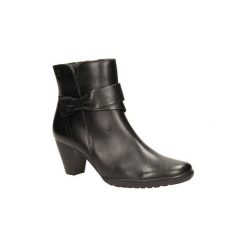 Low boots Caprice BOTKI 9-25320-23. Czarne botki damskie marki Caprice, bez obcasa, bez zapięcia. Za 159,99 zł.
