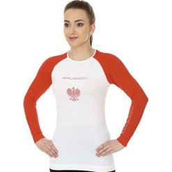 Bluzki sportowe damskie: Brubeck Koszulka damska 3D Husar PRO biało-czerwona r.S (LS13200)