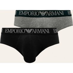 Emporio Armani - Slipy (2 pack). Białe slipy męskie Emporio Armani, xl, bez wzorów, z elastanu. Za 179,90 zł.