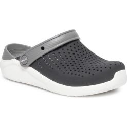 Klapki CROCS - Literide Clog K 205964 Black/White. Czarne klapki damskie Crocs, bez wzorów, z tworzywa sztucznego, bez obcasa. Za 179,00 zł.