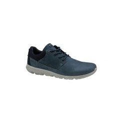 Trampki Ecco Calgary 83434450595. Niebieskie trampki męskie marki ecco, bez wzorów, bez zapięcia. Za 399,99 zł.