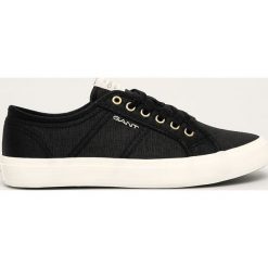 Gant - Tenisówki Pinestreet. Czarne trampki i tenisówki damskie GANT, bez wzorów, z gumy, na sznurówki. Za 299,90 zł.