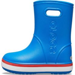 Crocs buty chłopięce Crocband Rain Boot K Bright Cobalt/Flame 205827-4KD-J2 33-34 niebieskie. Niebieskie buty chłopięce sportowe Crocs, z paskami. Za 179,00 zł.