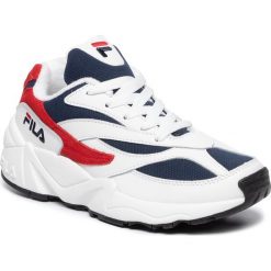 Sneakersy FILA - Venom Low Wmn Cr 1010552.20K Dress Blues/White. Białe półbuty damskie Fila, ze skóry. W wyprzedaży za 269,00 zł.