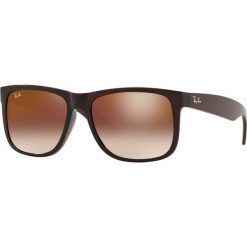 Ray-Ban - Okulary Justin. Pomarańczowe okulary przeciwsłoneczne męskie Ray-Ban, z materiału. W wyprzedaży za 359,90 zł.